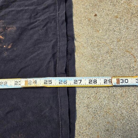 Vtg Y2k QUIKSILVER Lead Singer Graphic Print Bleached Skate Surf T Shirt Med - Picture 5 of 5